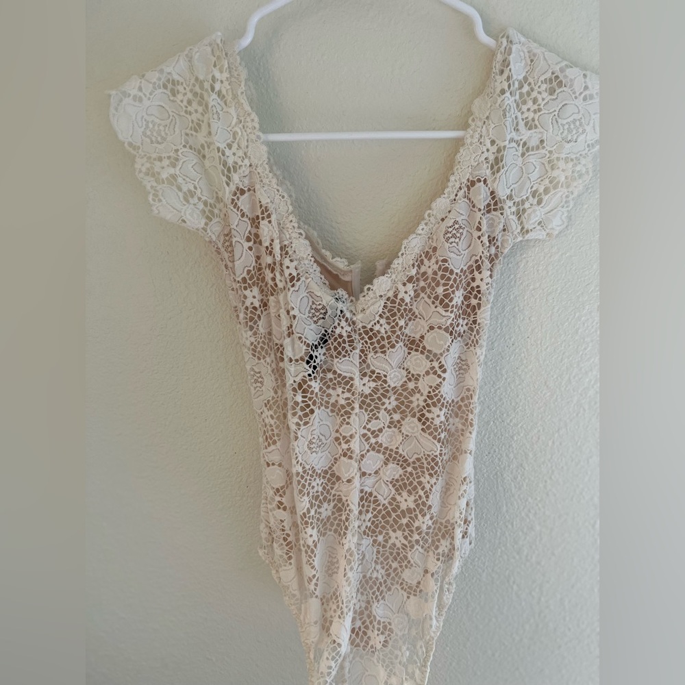 Victoria Secret Lace Body Suit Blouse